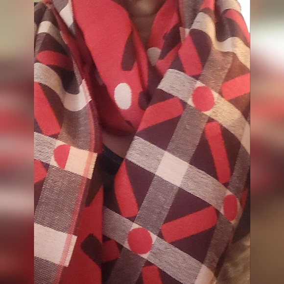 TALBOTS Lattice Dot Scarf - Picture 6 of 7